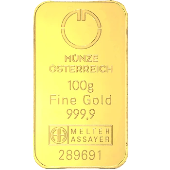 100g Goldbarren