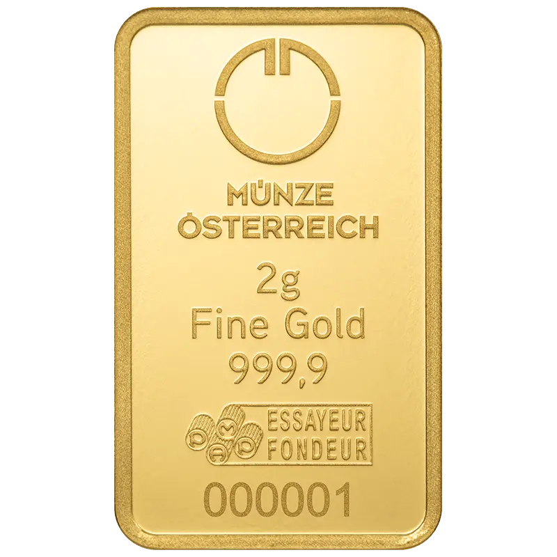 2g Goldbarren
